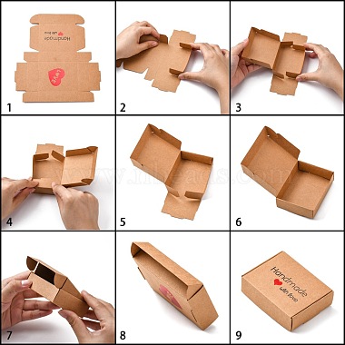 Caja de regalo de papel kraft(CON-L014-A02)-2