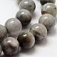 Natural Hawk's Eye Round Beads Strands(G-O143-01-10mm)-3