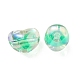 Two Tone UV Plating Transparent Acrylic European Beads(OACR-F004-06A)-2
