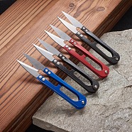 Sharp Steel Scissors, Mixed Color, 106x22x10mm, 12pcs/dozen(PT-Q001)