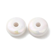 Acrylic Opaque Beads, Rondelle, White, 16x7.5mm, Hole: 3.8mm(MACR-K350-09B)