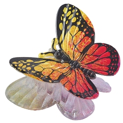 Plastic Claw Hair Clips, Hair Accessories for Women & Girls, Butterfly, Red, 74x56x68mm(PW-WGF83A6-04)