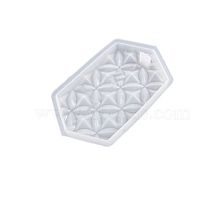 DIY Silicone Rhombus Pattern Geometrical Shape Pendant Molds, Car Freshie Mold, Resin Aroma Beads Casting Molds, Arrow, 95x58x10mm(SIMO-PW0014-29B)
