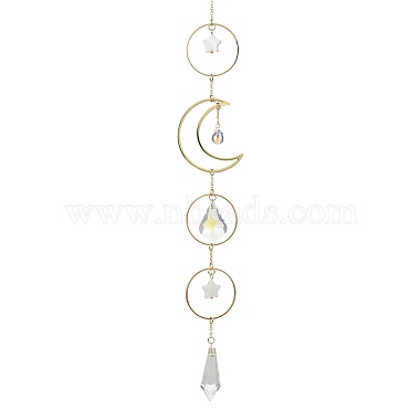 Clear Moon Glass Pendant Decorations