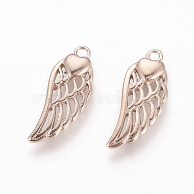 Rose Gold Wing Stainless Steel Pendants