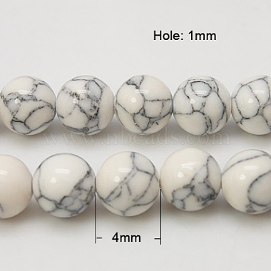 Chapelets de perles en turquoise synthétique(TURQ-H038-4mm-XXS02)-2