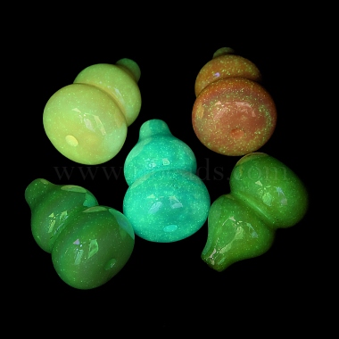 UV Plated & Luminous Acrylic Beads(SACR-G034-05)-2