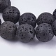 Natural Lava Rock Stone Bead Strands(X-G-R193-18-10mm)-3