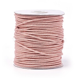 Polyester Cord, Pink, 2.5mm; 50yards/roll(150 feet/roll)(OCOR-E017-01B-15)