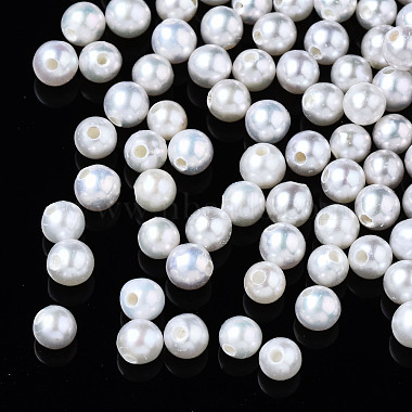 3mm White Round Pearl Beads