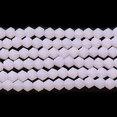 Pearl Pink Bicone Glass Beads