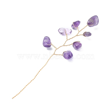 perles de copeaux de pierres précieuses naturelles(AJEW-JB01156)-3