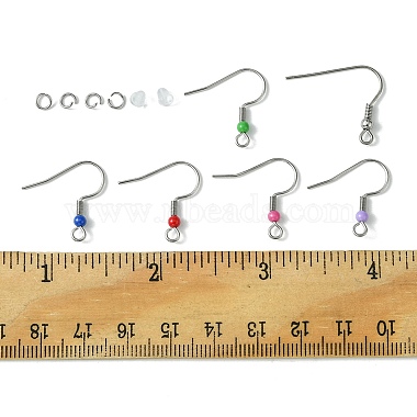 60Pcs 2 Style 316 Surgical & 304 Stainless Steel Earring Hooks(DIY-FS0005-46)-5