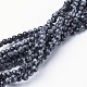 Natural Snowflake Obsidian Beads Strands(X-GSR4mmC009)-1