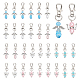 30Pcs 6 Style Baking Painted Pearlized Glass Pearl Pendants(HJEW-CA0001-32)-1