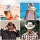 2pcs 2 style Jute Braided & Plastic Hat Belt Sets(FIND-CA0008-49)-6