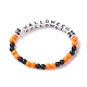 Bracelets extensibles en perles acryliques sur le thème d'halloween(BJEW-JB09193-02)-1