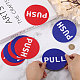 8 Sets 2 Colors PVC Self-Adhesive Push Pull Sign Stickers(DIY-CA0006-10)-4