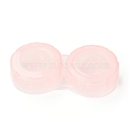 PP Plastic Contact Lens Case for Girl, Two Tone, Salmon, 27.5x56x12mm, Inner Diameter: 20.5mm(AJEW-I061-A04)