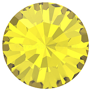 Preciosa&reg MAXIMA Crystal Round Stones, Czech Crystal, Dura Foiling, Round(431 11 615 Chaton), 80310 Citrine, SS8/PP17(2.3~2.5mm)(Y-PRC-RBSS8-80310)