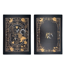 Plastic Cutting Mat, Cutting Board, for Craft Art, Rectangle with Crane Pattern, Black, 30x44cm(WG67524-08)