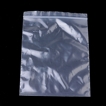 Plastic Zip Lock Bags, Resealable Packaging Bags, Top Seal, Self Seal Bag, Rectangle, Clear, 24x16x0.012cm, Unilateral Thickness: 2.3 Mil(0.06mm)