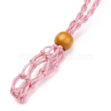 Adjustable Braided Waxed Cord Macrame Pouch Necklace Making(NJEW-I243-A04)-3
