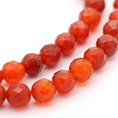 Natural Carnelian Round Strands(G-O060-02-6mm)-2
