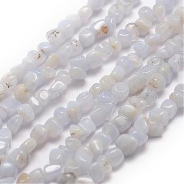 3mm Lilac Chip Blue Lace Agate Beads
