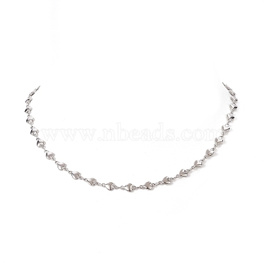 Non-Tarnish 304 Stainless Steel Heart Chain Necklace for Women(NJEW-TA00061)-7