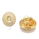 Brass Badge Lapel Pin Back Butterfly Clutches(KK-Z003-01G)-2
