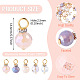 25Pcs Electroplate Glass Charms(PALLOY-TAC0314)-4
