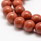 Natural Red Jasper Beads Strands(X-G-E375-6mm-03)-1