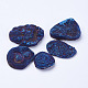 Electroplate Natural Druzy Agate Beads(G-P252-01A)-1