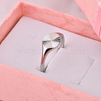 Flat Round 304 Stainless Steel Finger Rings, Stainless Steel Color, US Size 10(19.8mm)(FS-WG268FC-10)