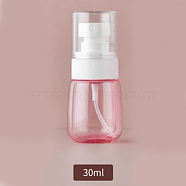 Plastic Portable Spray Bottles, with PP Cover, Empty Refillable Bottles, Pink, 4x9.2cm, Capacity: 30ml(1.01 fl. oz)(MRMJ-WH0072-16A-01)