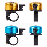 Gorgecraft Aluminum Alloy Bicycle Bell, Bicycle Accessories, Round, Mixed Color, 54x53.5x30mm, Hole: 20mm, 2 colors, 2pcs/color, 4pcs/set(FIND-GF0001-30B)