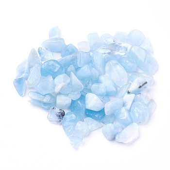 Natural Aquamarine Beads, Undrilled/No Hole, Chips, 5~22x4~9x2~6mm, about 100g/bag