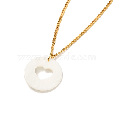 Набор ожерелий с подвесками в форме сердца для девушек и женщин(NJEW-JN03682)-3