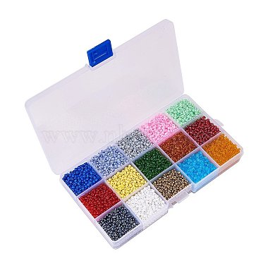 8/0 Round Glass Seed Beads Sets(SEED-PH0007-01)-3