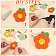 60Pcs 6 Colors Crochet Flower Appliques(DIY-FG0004-49)-4