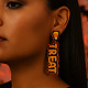 Halloween Handmade Glass Seed Beads Dangle Stud Earrings(WA9568-1)-4