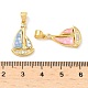 Brass Enamel Pendants(KK-H534-05G)-3