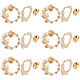 12Pcs Brass Stud Earring Findings(KK-DC0001-48)-1