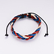 Adjustable Braided Leather Cord Bracelets(BJEW-I227-02)-2