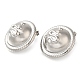 304 Stainless Steel Flat Round with Snake Stud Earrings(EJEW-I312-07P)-2