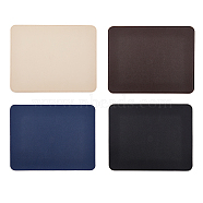 4Pcs 4 Colors PU Leather Mouse Pad, Office Table Mat, Rectangle, Mixed Color, 271x210x2mm, 1pc/color(AJEW-FH0003-49)