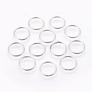 Iron Jump Rings, Open Jump Rings, Platinum, 16x1.2mm, Inner Diameter: 13.5mm(IFIN-F150-05P)