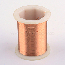 Bare Round Copper Wire, Raw Copper Wire, Copper Jewelry Craft Wire, 0.3mm, about 164.04 Feet(50m)/roll(CWIR-R004-0.3mm-09)