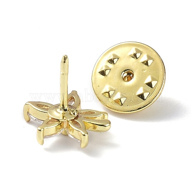 Sparkling Flower Brooch Pin(JEWB-K006-06G)-3